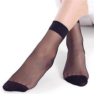 Eralove 10 Pairs Women's Nylon Ankle Short Sheer Socks
